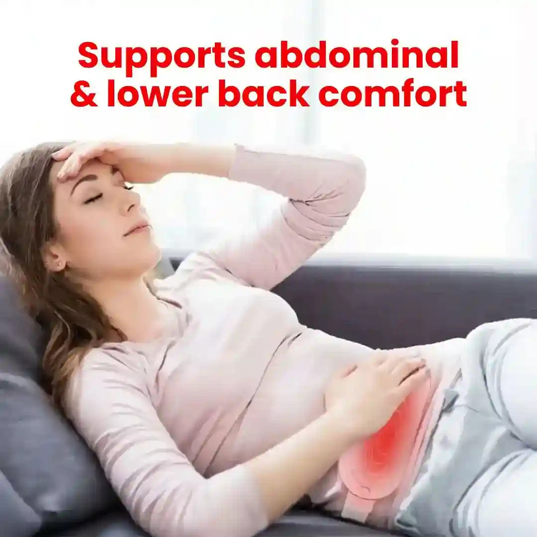 Supports abdominal & lower back comfort